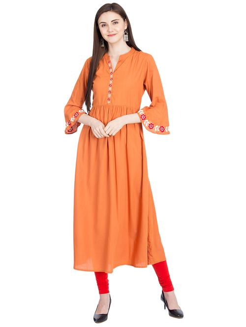flared sleeves flared kurta - 16105586 - Very Small Image - 1
