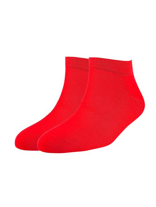 red cotton ankle length sock - 16105678 - Very Small Image - 1