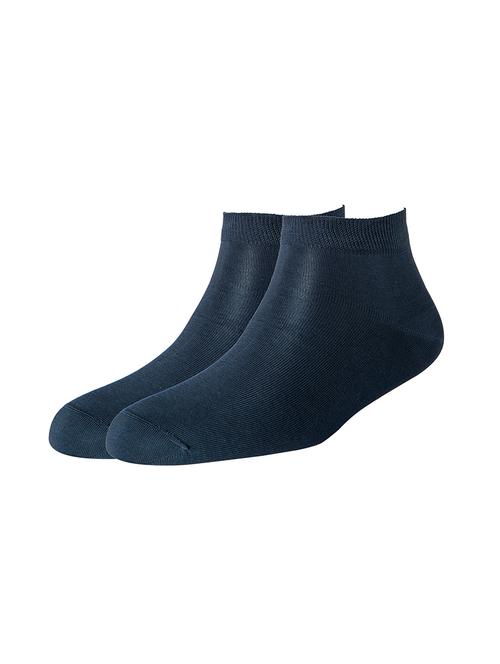 navy blue cotton ankle length sock - 16105680 - Very Small Image - 1