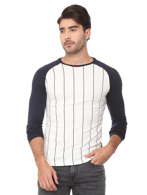 monochrome striped raglan tshirt - 16107705 - Very Small Image - 1