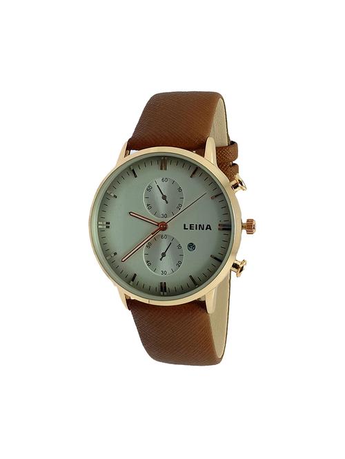 leather strap analog watch (jm787) - 16107998 - Very Small Image - 1