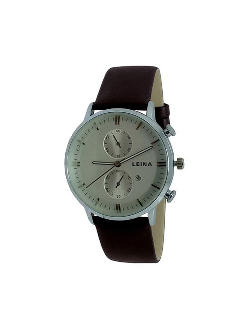 leather strap analog watch (jm788) - 16107999 - Very Small Image - 1