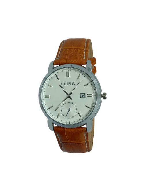 leather strap analog watch (jm794) - 16108005 - Very Small Image - 1