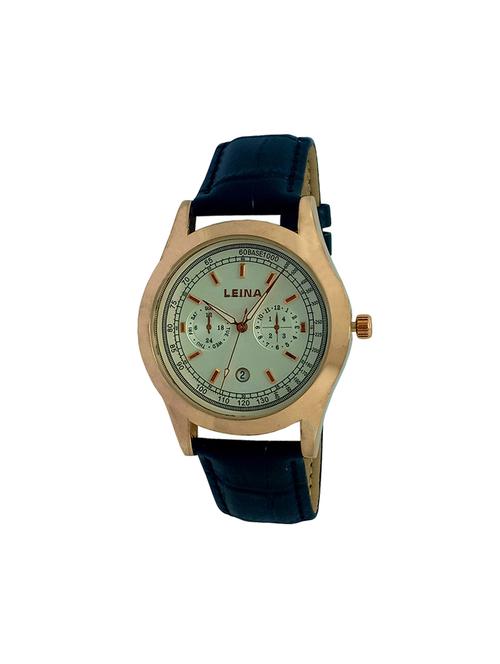 leather strap analog watch (jm796) - 16108007 - Very Small Image - 1
