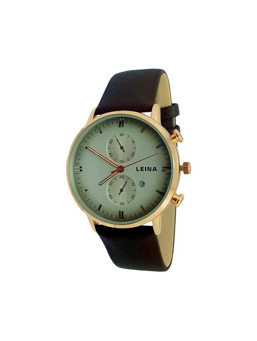 leather strap analog watch (jm802) - 16108013 - Very Small Image - 1