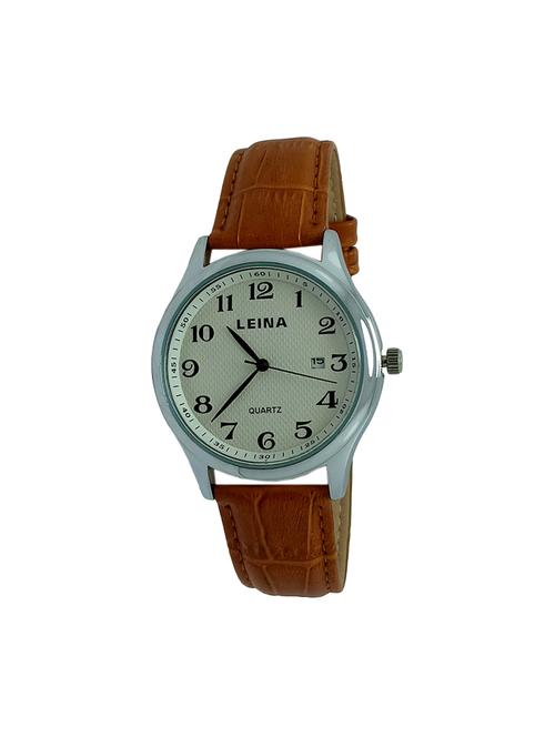 leather strap analog watch (jm805) - 16108016 - Very Small Image - 1