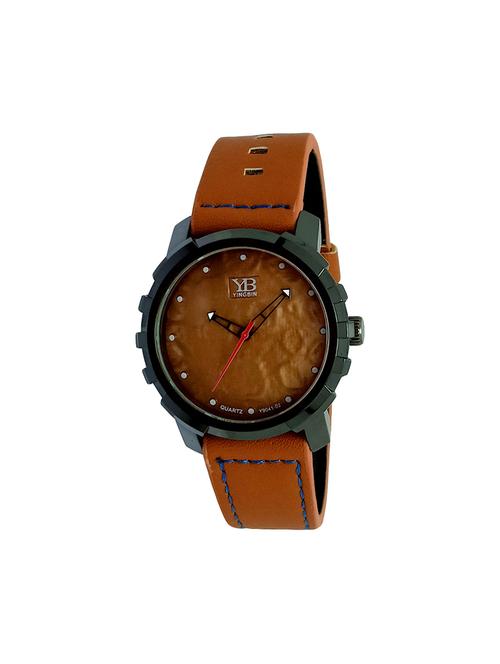 leather strap analog watch (jm854) - 16108044 - Very Small Image - 1