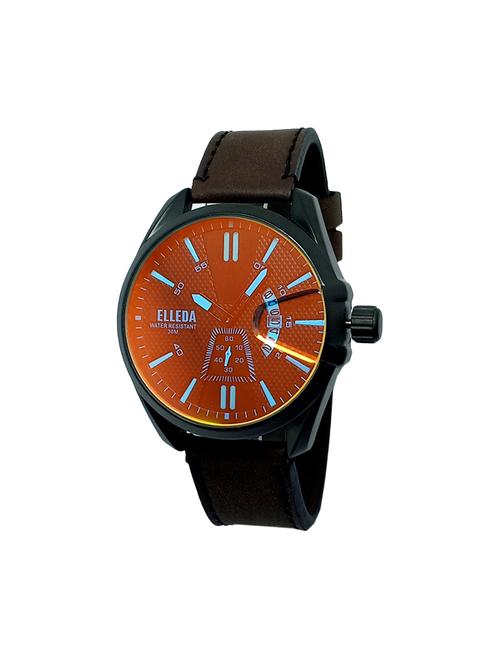leather strap analog watch (jm864) - 16108054 - Very Small Image - 1