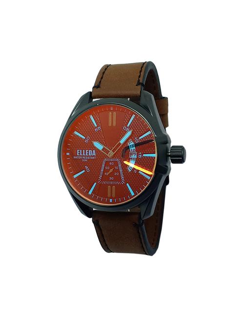 leather strap analog watch (jm865) - 16108055 - Very Small Image - 1