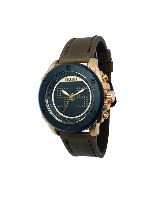 leather strap analog watch (jm869) - 16108059 - Very Small Image - 1