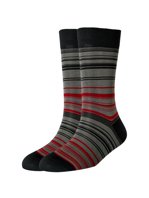 grey cotton above ankle length sock - 16108415 - Very Small Image - 1