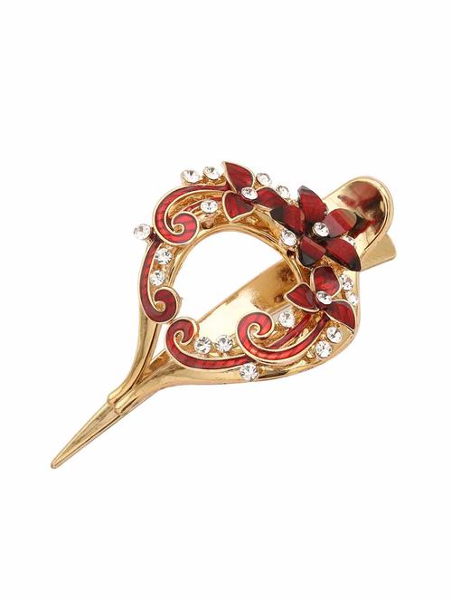 misstyle colourful crystal flower hollow heart hair clip - 16108963 - Very Small Image - 1