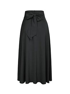 bow tie detail long skirt - 16109045 - Very Small Image - 1
