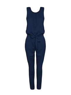 tie knot full leg jumpsuit - 16109261 - Very Small Image - 1