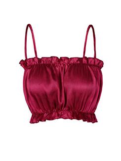 ruffle detail cami crop top - 16109421 - Very Small Image - 1