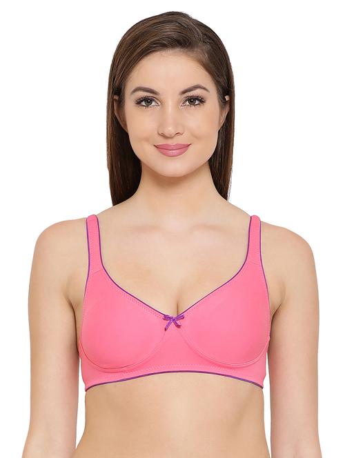 contrast piped bow patch bra - 16110706 - Very Small Image - 1