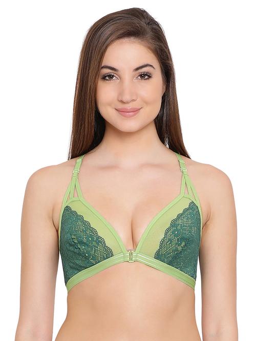 lace detail plunge bra - 16110740 - Very Small Image - 1