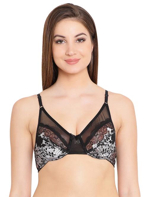 contrast lace detail bra - 16110743 - Very Small Image - 1
