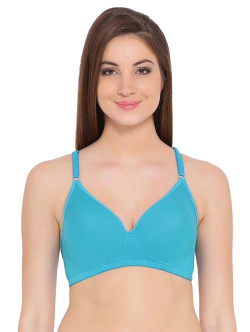 lightly padded solid bra - 16110772 - Very Small Image - 1