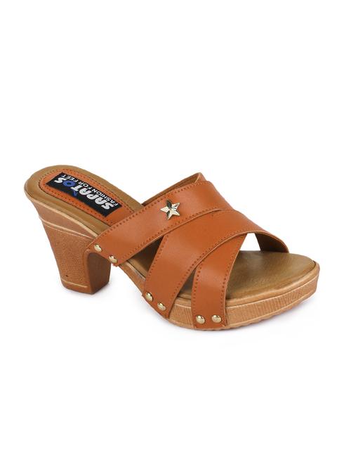 tan slip on sandals - 16111588 - Very Small Image - 1