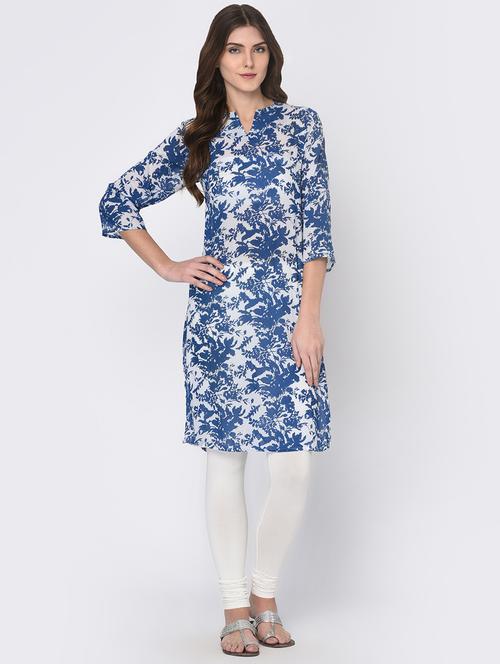 printed straight kurta - 16114158 - Very Small Image - 1