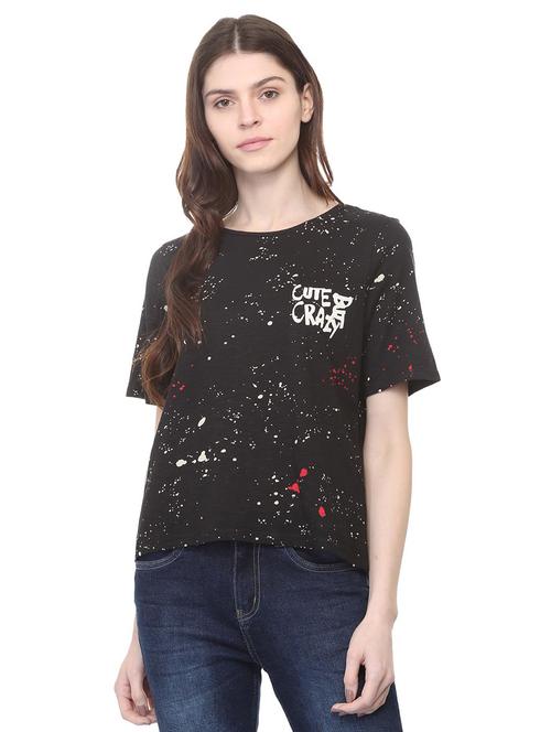 quirky text short sleeved top - 16114631 - Very Small Image - 1