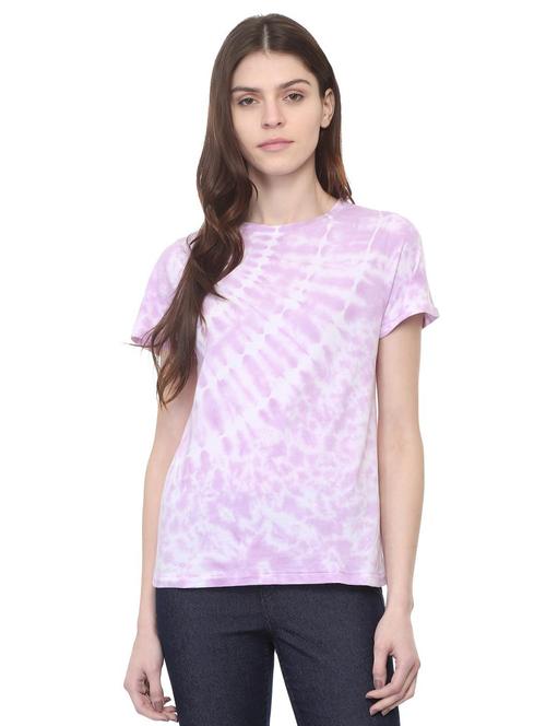 crew neck tied and dyed tee - 16114664 - Very Small Image - 1