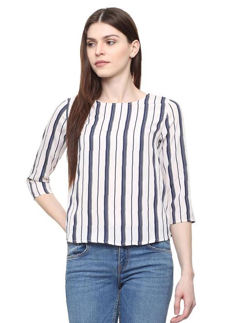 keyhole back striped top - 16114697 - Very Small Image - 1