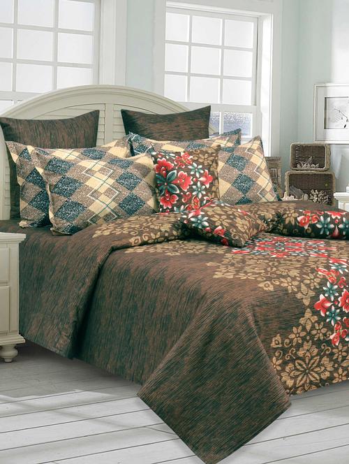 cotton double bedsheet with 2 pillow covers - 16115086 - Very Small Image - 1