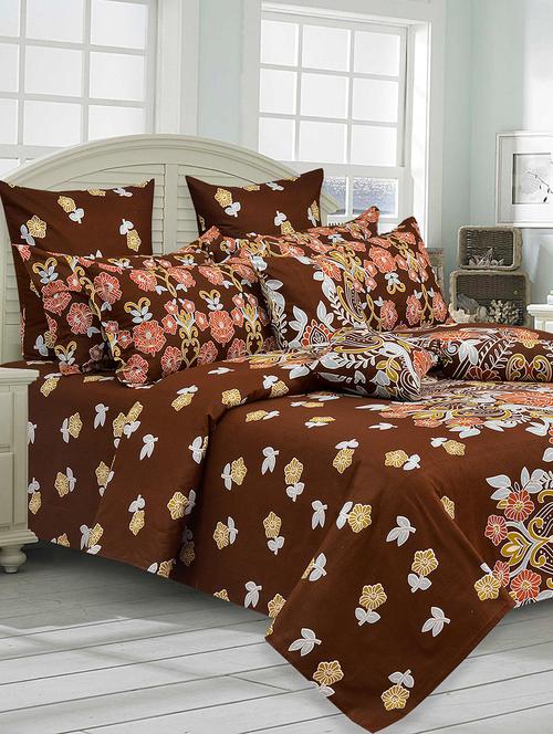 cotton double bedsheet with 2 pillow covers - 16115087 - Very Small Image - 1