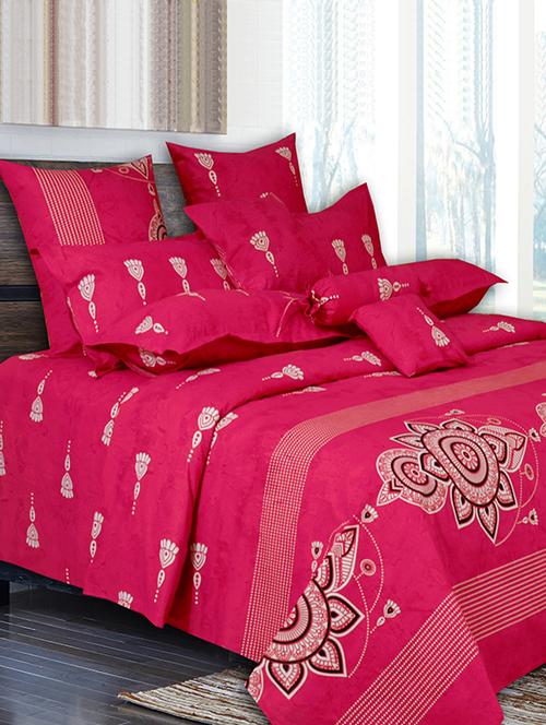 cotton double bedsheet with 2 pillow covers - 16115091 - Very Small Image - 1