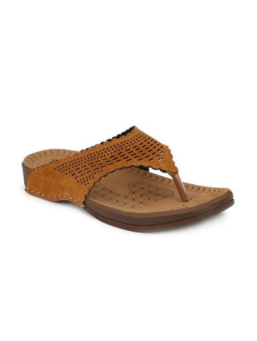tan toe separator flip flops - 16119685 - Very Small Image - 1
