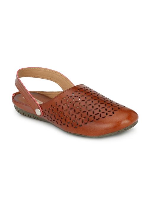 tan back strap sandals - 16119689 - Very Small Image - 1
