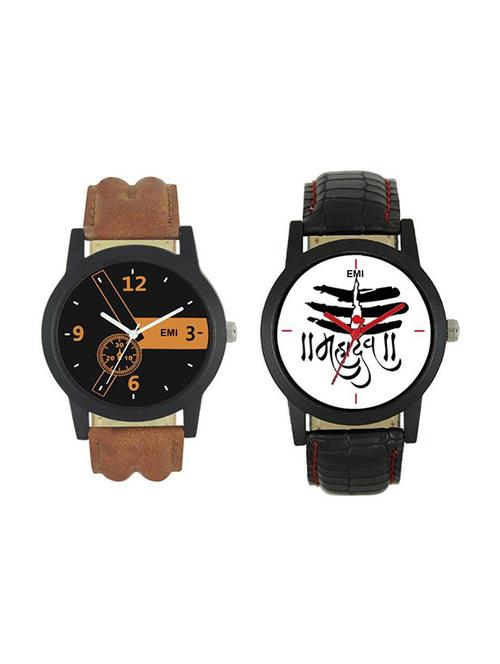 set of 2 analog watch combo - 16120027 - Very Small Image - 1