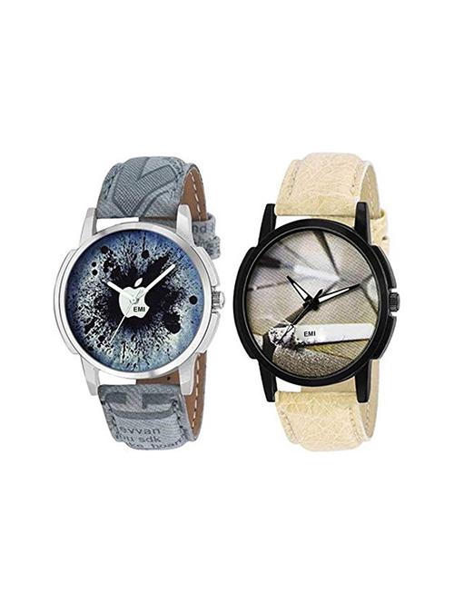 set of 2 analog watch combo - 16120032 - Very Small Image - 1