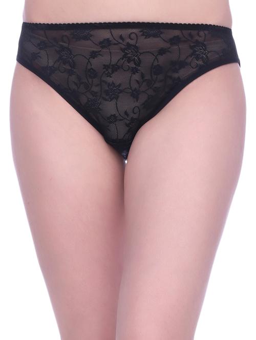 low rise floral laced panty - 16120551 - Very Small Image - 1