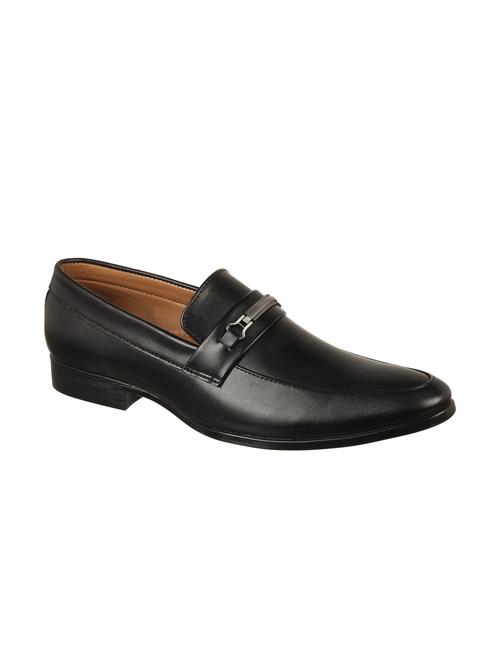 black synthetic slip on loafers - 16122104 - Very Small Image - 1