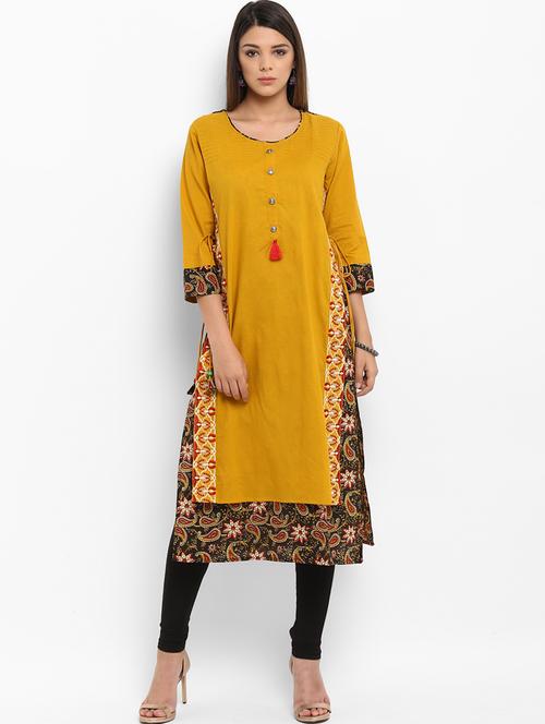 embroidered layered kurta - 16124141 - Very Small Image - 1