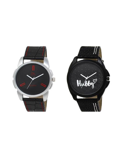 set of 2 analog watch combo - 16124546 - Very Small Image - 1