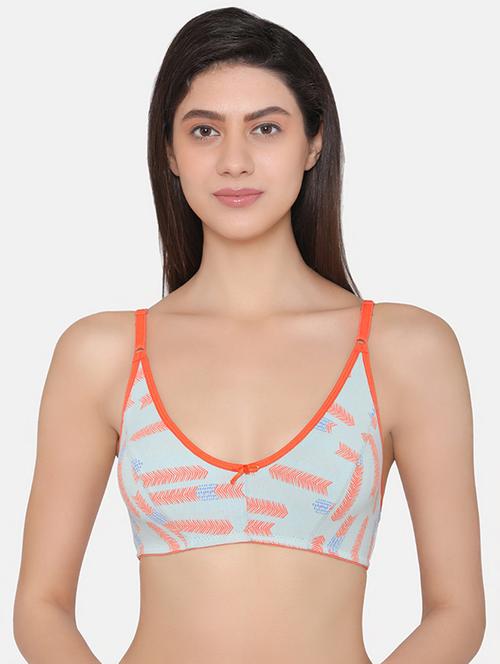 contrast seam geometric bra - 16124669 - Very Small Image - 1