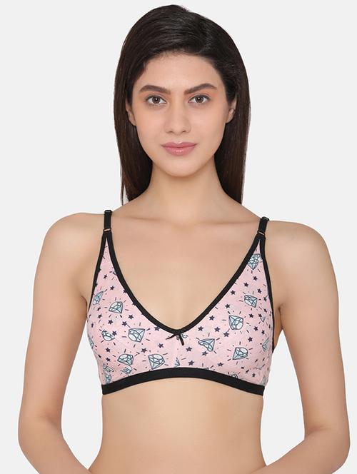 contrast seam quirky bra - 16124671 - Very Small Image - 1