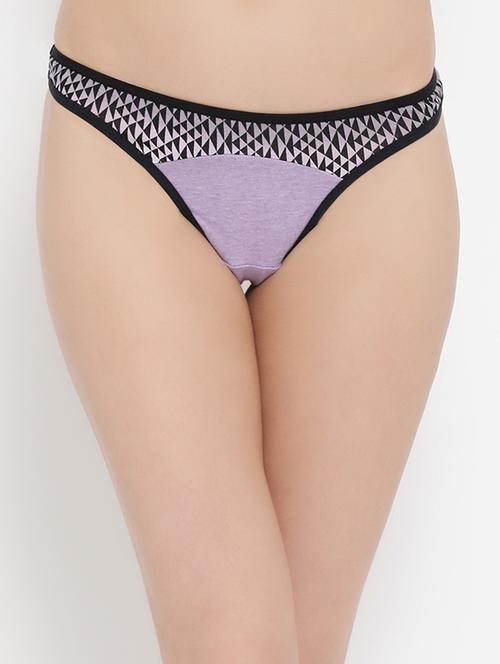contrast seam geometric thongs - 16124687 - Very Small Image - 1