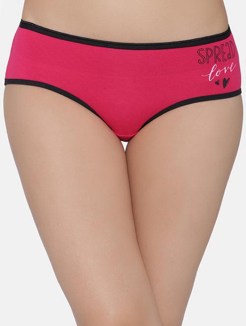 contrast seam graphic print hipster panty - 16124690 - Very Small Image - 1
