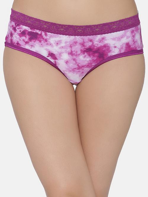 lace detail tied and dyed hipster panty - 16124717 - Very Small Image - 1