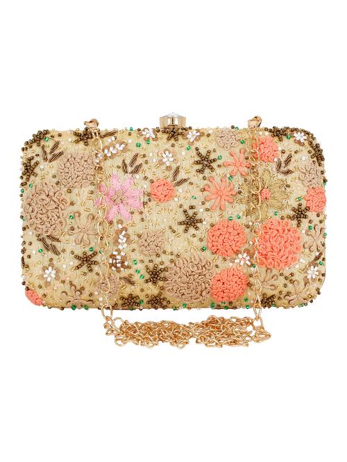 beige metal box clutch - 16128900 - Very Small Image - 1