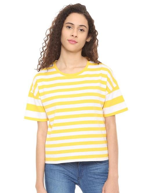 drop shoulder striped tee - 16129820 - Very Small Image - 1