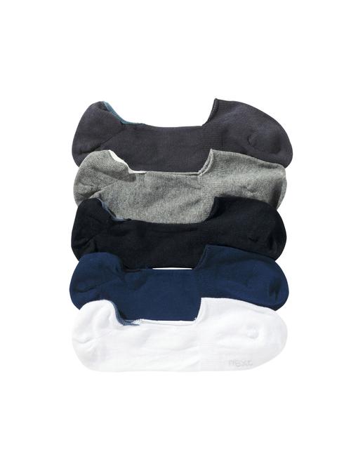 men pack of 5 solid no show sock - 16130148 - Very Small Image - 1