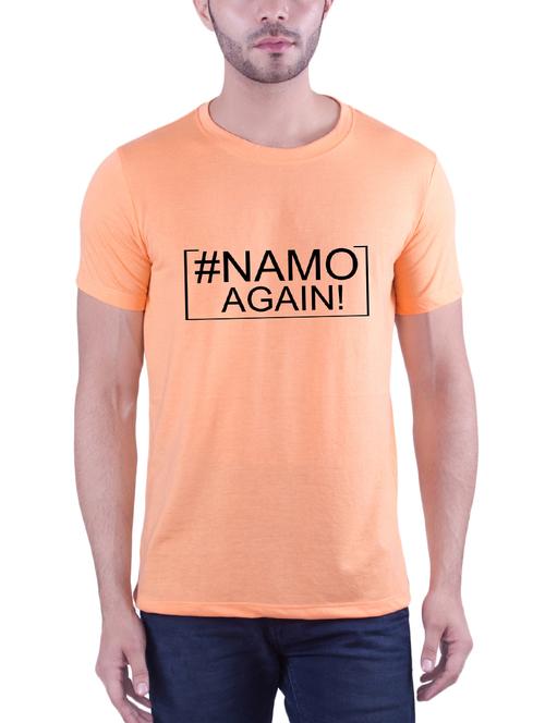 namo orange cotton tshirt - 16130855 - Very Small Image - 1