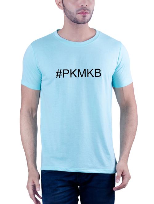 turquoise typographic chest print t-shirt - 16130860 - Very Small Image - 1