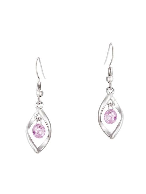 pink zinc drop earring - 16131818 - Very Small Image - 1